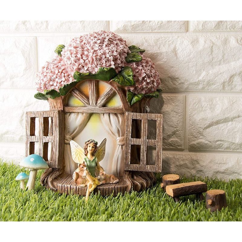 Miniature Fairy Garden Kit, Whimsical Garden Decor (7 Pieces)