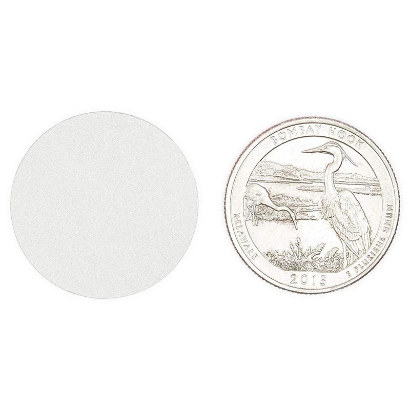 Silver 1.25 Inch Round Scratch off Stickers 