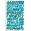 Alphabet Stickers, A-Z Sticker Sheets (4 Colors, 1 in, 16 Sheets)