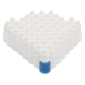 Liquid Dropper Bottles with Cap (5ml, White, 50 Pack)