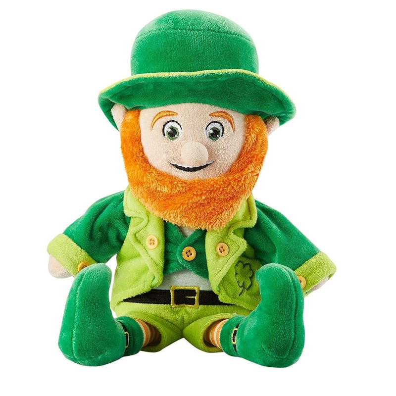 Leprechaun Plush Toy for Kids, St. Patrick’s Gifts (9 x 14 in)