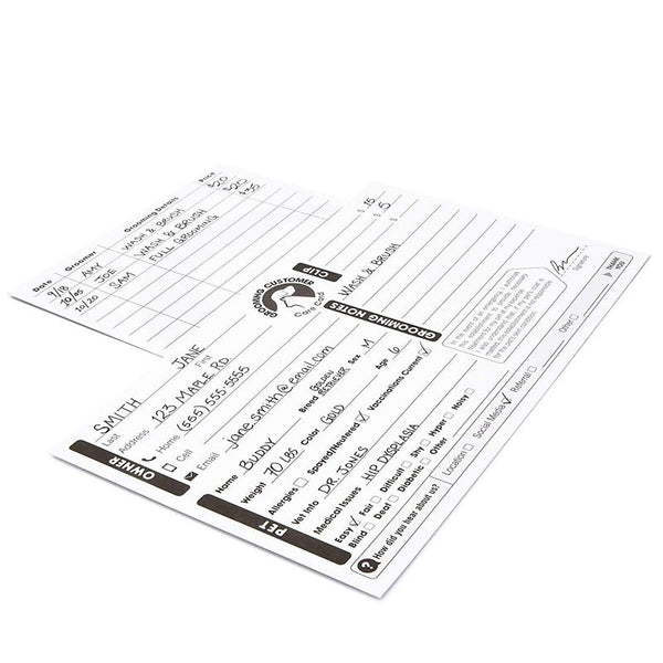Juvale 100 Pack Pet Grooming Card - 8 x 5 inches