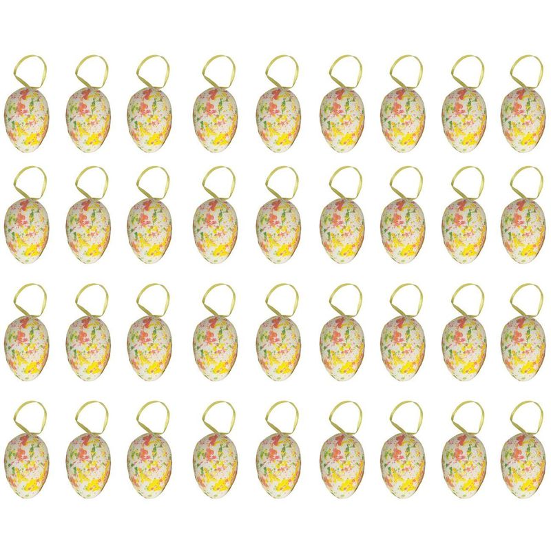 Easter Egg Ornaments with Bunny Design (36 Pack)