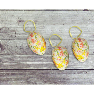 Foam Vintage Easter Egg Ornaments, Rustic Hanging Decorations (3 in, 36 Pack)