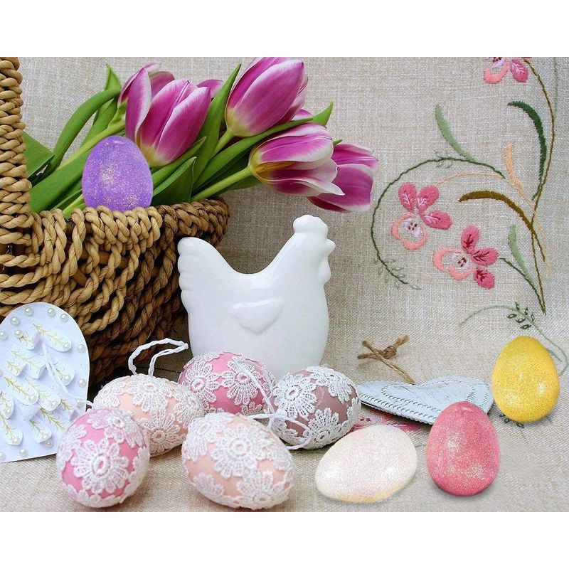 Small Foam Easter Eggs for Crafts (72 Pack)