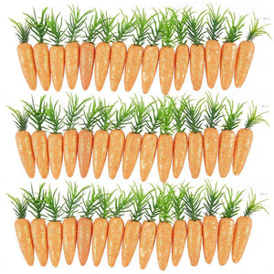 Easter Decorations Carrots for Crafts, Orange (0.5 x 3 x 0.5 in, 45 Pack)