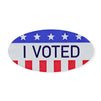 Juvale Foil Voting Stickers - I Voted (500 Count) 2 x 1 Inches, USA Flag Design