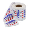 Juvale Foil Voting Stickers - I Voted (500 Count) 2 x 1 Inches, USA Flag Design