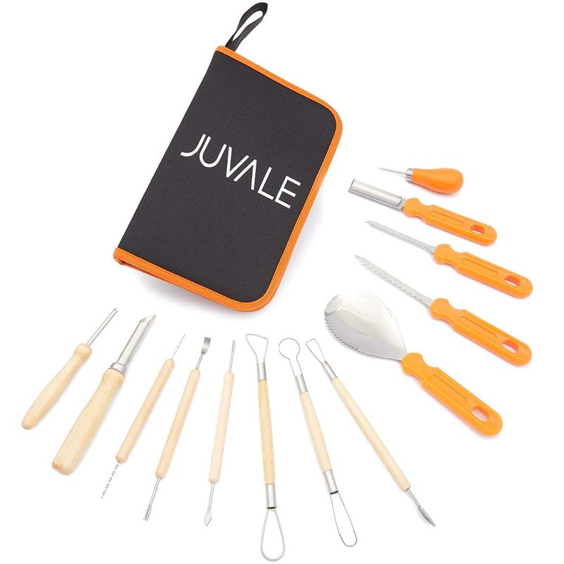 Juvale Halloween Pumpkin Carving Tool Kit (13 Pieces)