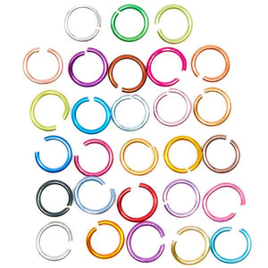 Juvale Open Jump Rings for Jewelry Making (8400 Count), 0.23 Inches, 28 Colors