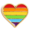 Rainbow Heart Pins, Love is Love LGBTQ Pride Enamel Pin Set (0.9 In, 12 Pack)