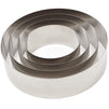 Stainless Steel Cake Baking Rings, 4 Sizes (4 Pieces)