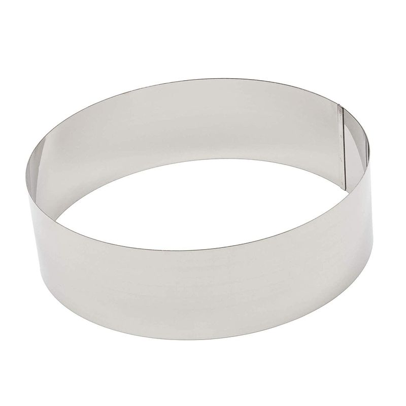 Stainless Steel Cake Baking Rings, 4 Sizes (4 Pieces)