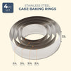 Stainless Steel Cake Baking Rings, 4 Sizes (4 Pieces)