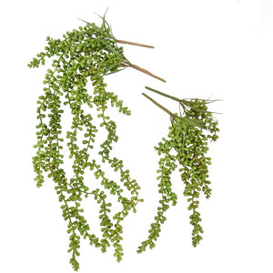 Juvale 6 Pack Fake Succulents, Large Small Artificial Hanging Succulents Plants, Green, 23.5 and 15 Inches