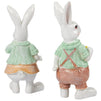 Easter Bunny Figurines, Farmhouse Decor for Home and Garden (2 in, 2 Set)