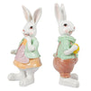 Easter Bunny Figurines, Farmhouse Decor for Home and Garden (2 in, 2 Set)