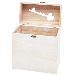 Juvale Rustic Card Box for Wedding (White, Pack of 1)