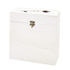 Juvale Rustic Card Box for Wedding (White, Pack of 1)