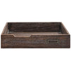 Rustic Wood Stackable Paper Tray (13.6 x 9.75 Inches)