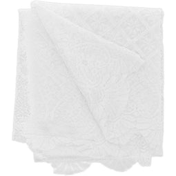 Lace Tablecloth with Floral Patterns for Weddings and Dining Tables (White, 60 x 84 Inches)