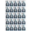 Juvale Human Silhouette Large Shooting Target Sheets (25 x 38 in, 2 Designs, 50 Pack)