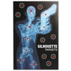 Juvale Human Silhouette Large Shooting Target Sheets (25 x 38 in, 2 Designs, 50 Pack)