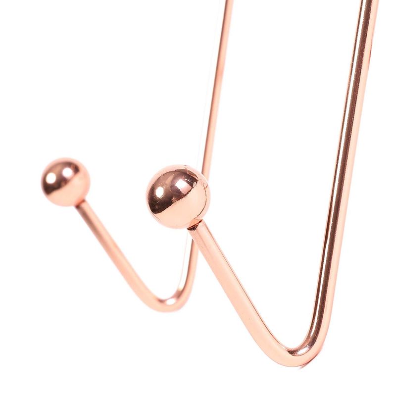 Rose Gold Cubicle Hanger for 2.5 to 3 Inch Thick Partitions (4.1 x 3.25 in)