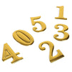 Self-Adhesive House Number Stickers (Gold, 2 Pack)