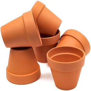Terra Cotta Pots for Succulents & Flowers (4 in, 6 Pack)
