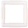 Plastic Snap Frame for Embroidery and DIY Crafts (White, 17x17 Inches)