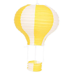 Juvale Hot Air Balloon Paper Lanterns for Birthday Party Decoration (10 x 14 in, 6 Pack)
