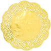 Lace Paper Doilies, Round (Metallic Gold, 10 In, 100 Pack)