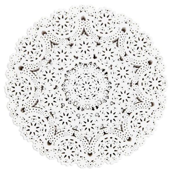 Paper Lace Doilies - Round Medallions (10 Inches, White, 300 Pack)