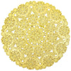 Round Medallion Paper Lace Doilies (Gold, 60 Pack)