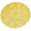 Round Medallion Paper Lace Doilies (Gold, 60 Pack)