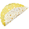 Round Medallion Paper Lace Doilies (Gold, 60 Pack)