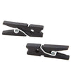 Juvale Mini Clothespins for Photos (1 Inch, Black, Wood, 100 Pack)