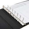 7 Ring Business Checkbook Binder (Champagne Gold, PU Leather)