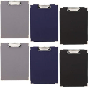 Magnetic Clipboards, Letter Size, 3 Colors (9x12 in, 6 Pack)