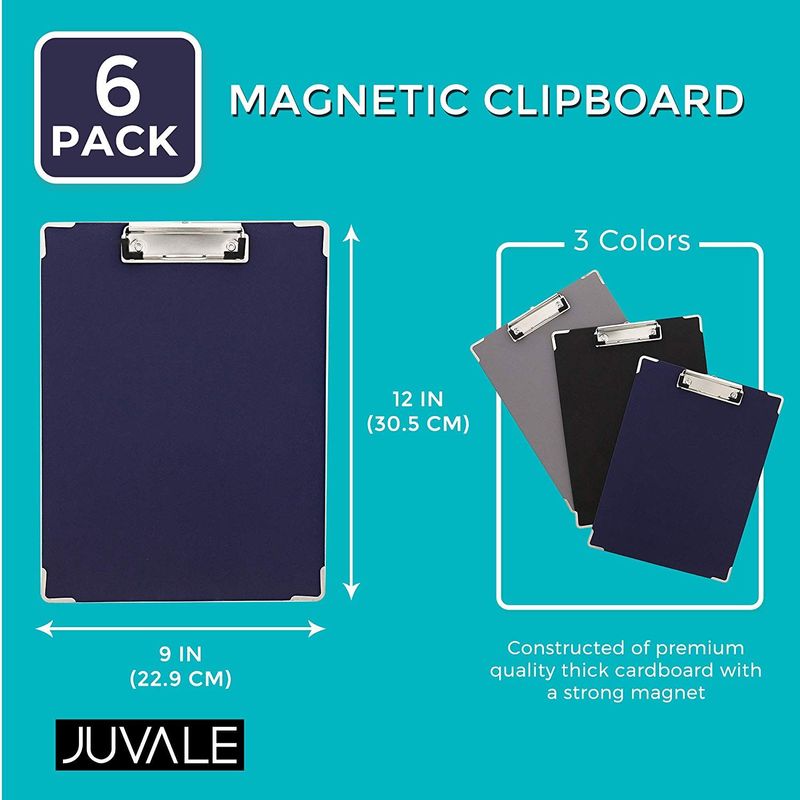 Juvale Magnetic Standing Easel Clipboard with 4 Magnets (11 x 15 x 0.6 Inches)