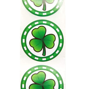 Blue Panda Shamrock Stickers for St. Patrick’s Day (1.5 in, 500 pcs)