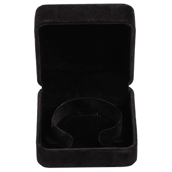 Juvale Square Jewelry Display and Gift Box (2.8 x 4 in, Black, Velvet)
