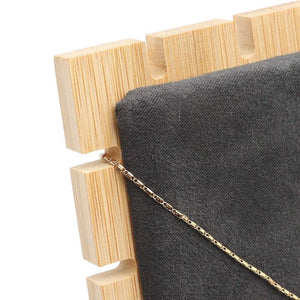 Bamboo Necklace Jewelry Tabletop Display Boards