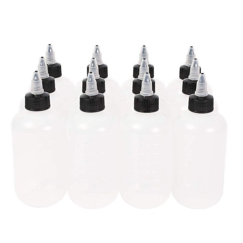 Shop BENECREAT 8Pack 7.8 Ounce Plastic Squeeze Dispensing Bottles with  Black Twist Cap for Jewelry Making - PandaHall Selected