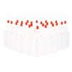 Juvale Boston Round Squeeze Bottles with Red Caps (2 oz, White, 24 Pack)