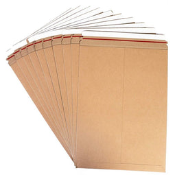 Kraft Rigid Mailer Shipping Envelopes (13 x 18 in, 25 Pack)