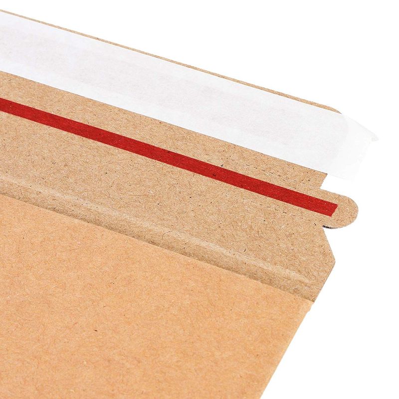 Kraft Rigid Mailer Shipping Envelopes (13 x 18 in, 25 Pack)