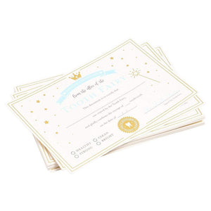 Tooth Fairy Paper Certificate with Gold Foil for Kids (4 x 6 in, Ivory, 32 Pack)