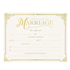 Marriage Certificates with Gold Foil Edges (11 x 8.5 in, 48 Pack)